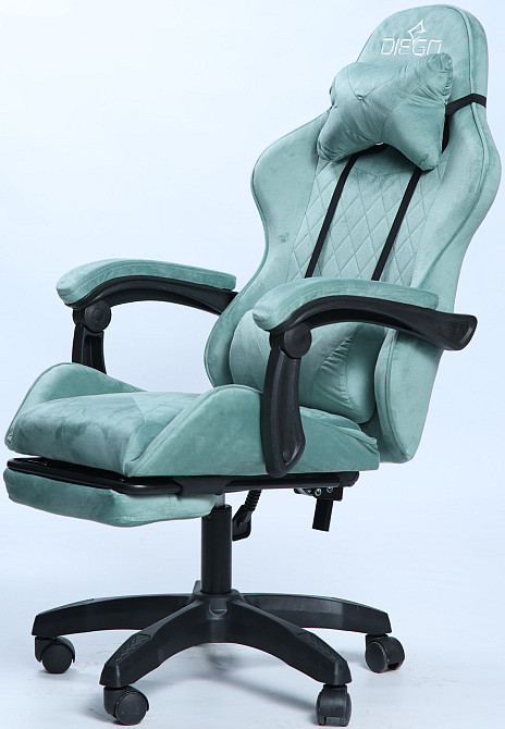 Крісло геймерське DIEGO ALCANTARA Sage green Київ - фото 4