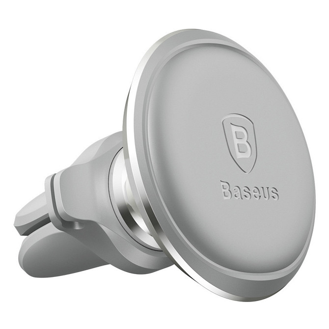 Магнітний автотримач для телефону Baseus Magnetic Air Vent Car Mount SUGX-A0S (Сріблястий) Миколаїв - фото 3