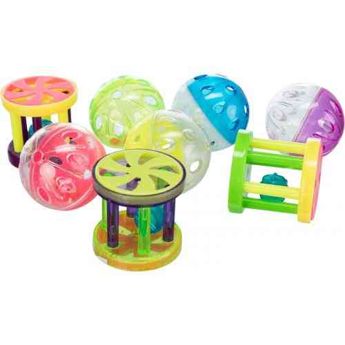 Іграшка Trixie Ball and Roll для котів м яч та валик з брязкальцем 4,5 см Київ