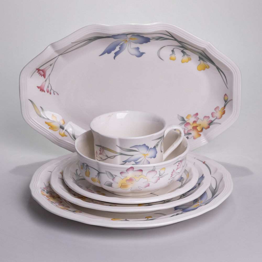Yiwu Столовий набір посуду тарілок і чашок 32 предмети на 6 персон Villeroy порцеляновий YY78-8 Коломия - фото 5