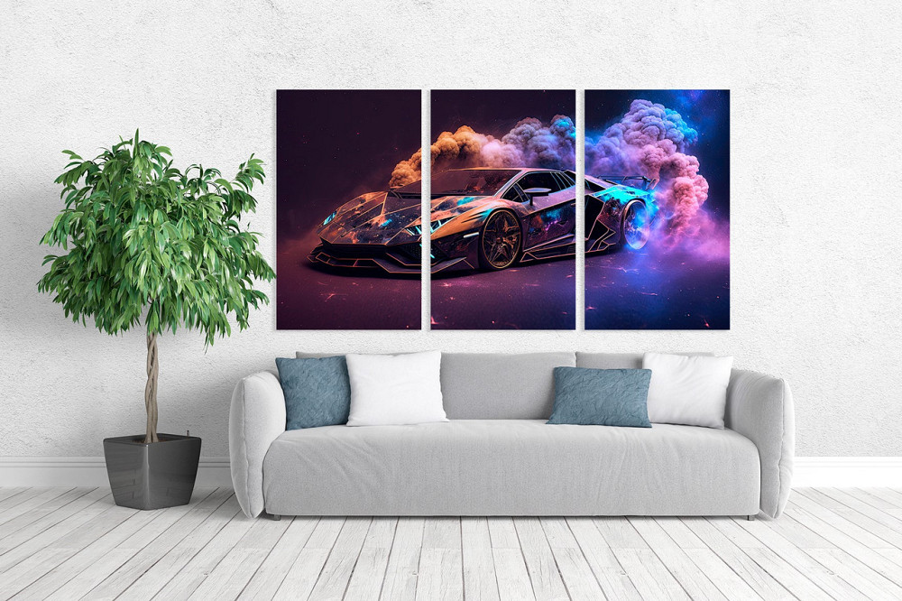 Модульна картина у вітальню/ спальню  Машина     ART-120_3A Київ - фото 2