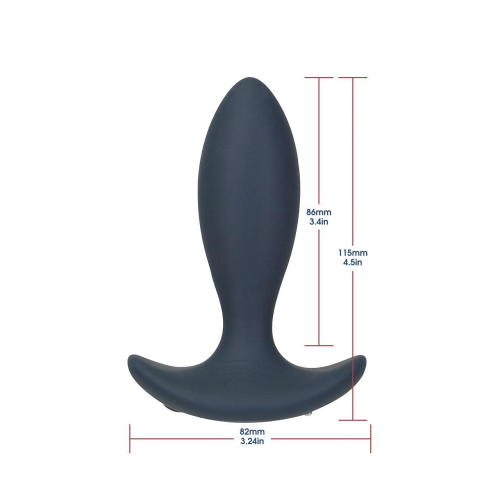 Анальна пробка з пульсацією Lux Active – Throb – 4.5" Anal Pulsating Massager, пульт ДК Sex Aura Київ - фото 2