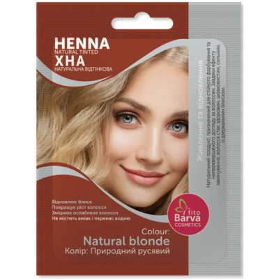 Хна Fito Barva Henna Natural Tinted Оттеночный Природный русый 25 г (8908011049778) Винница - изображение 1