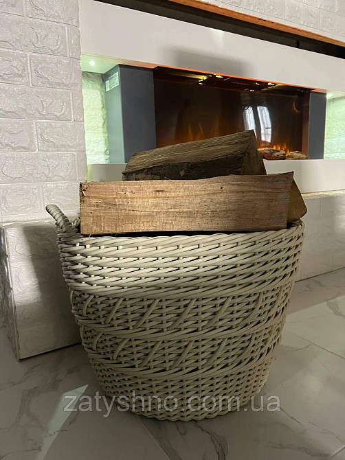 Кошик для дров плетений з ротанга Київ - фото 2