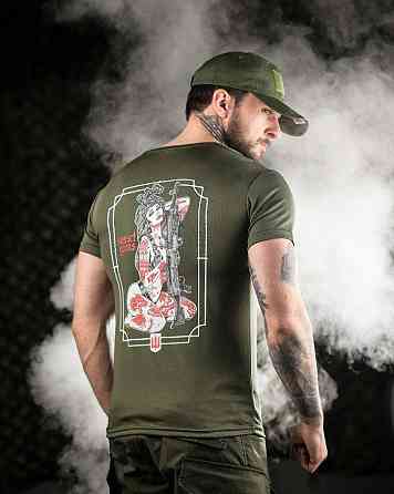 Тактическая потоотводящая футболка Odin  dzen  олива  ВТ6662 Одесса