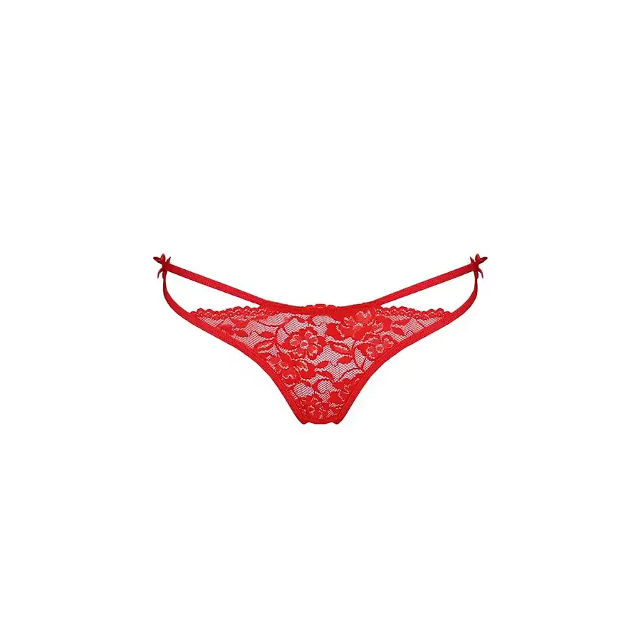 Трусики на зав'язочках з боків Passion Exclusive WARDA THONG XXL/XXXL, red Львов - изображение 5