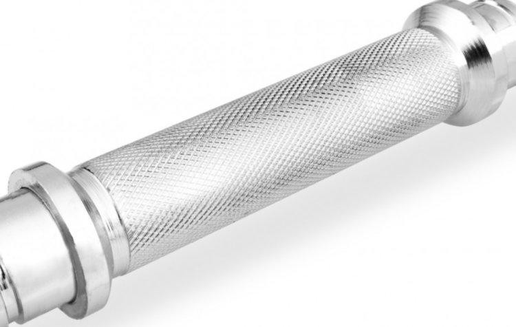 Грифи гантельні по 40 см з діаметром 25 мм 2 шт Гантелі, гирі, штанги та диски хромовані Київ - фото 7