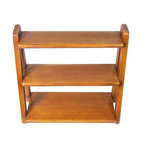 Полка деревянная из натурального дерева ель 38х44х18 см, универсальная и крепкая полка Каменец-Подольский