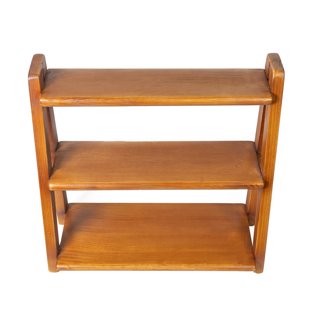 Полка деревянная из натурального дерева ель 38х44х18 см, универсальная и крепкая полка Каменец-Подольский - изображение 4