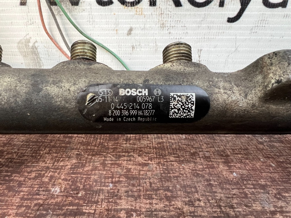 Паливна рейка (рампа форсунок) Renault Scenic II 1.9 dci 2003-2009 (0445214078) Ковель - фото 2