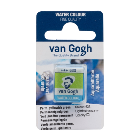 Фарба акварельна Van Gogh (633) Перм. жовто-зелений кювета Royal Talens Київ