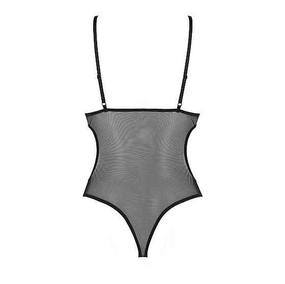 Боді з ажурним ліфом Passion CHRISTA BODY S/M, black Sex Aura Київ