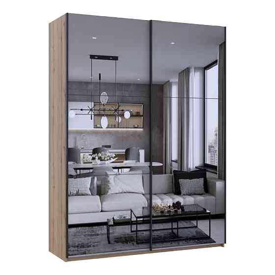 Шафа купе Doros G-Caiser Дуб Евок 2 Зеркала / 3 частини 180х60х240 (DRS-011575) Дніпро