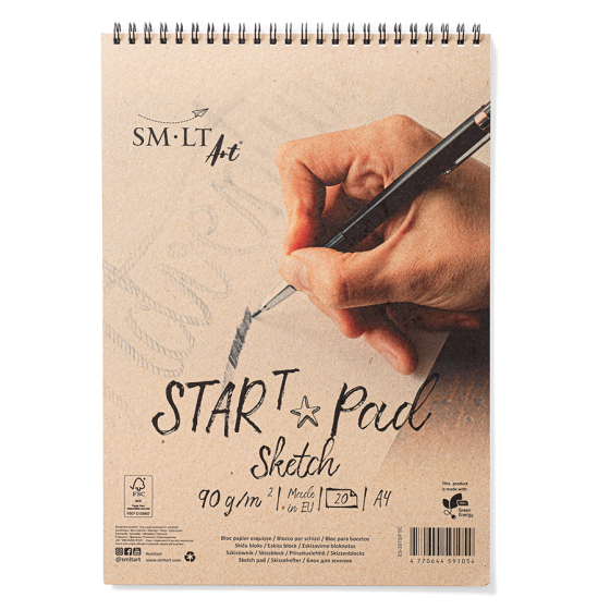 Альбом для эскизов на спирали STAR T А4 90г/м2 20л SM-LT Art Киев
