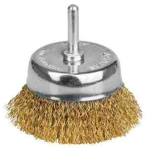 Щітка торцева d75*6мм гофрована латунь для дрилі NovoTools NovoAbrasive Житомир - фото 2