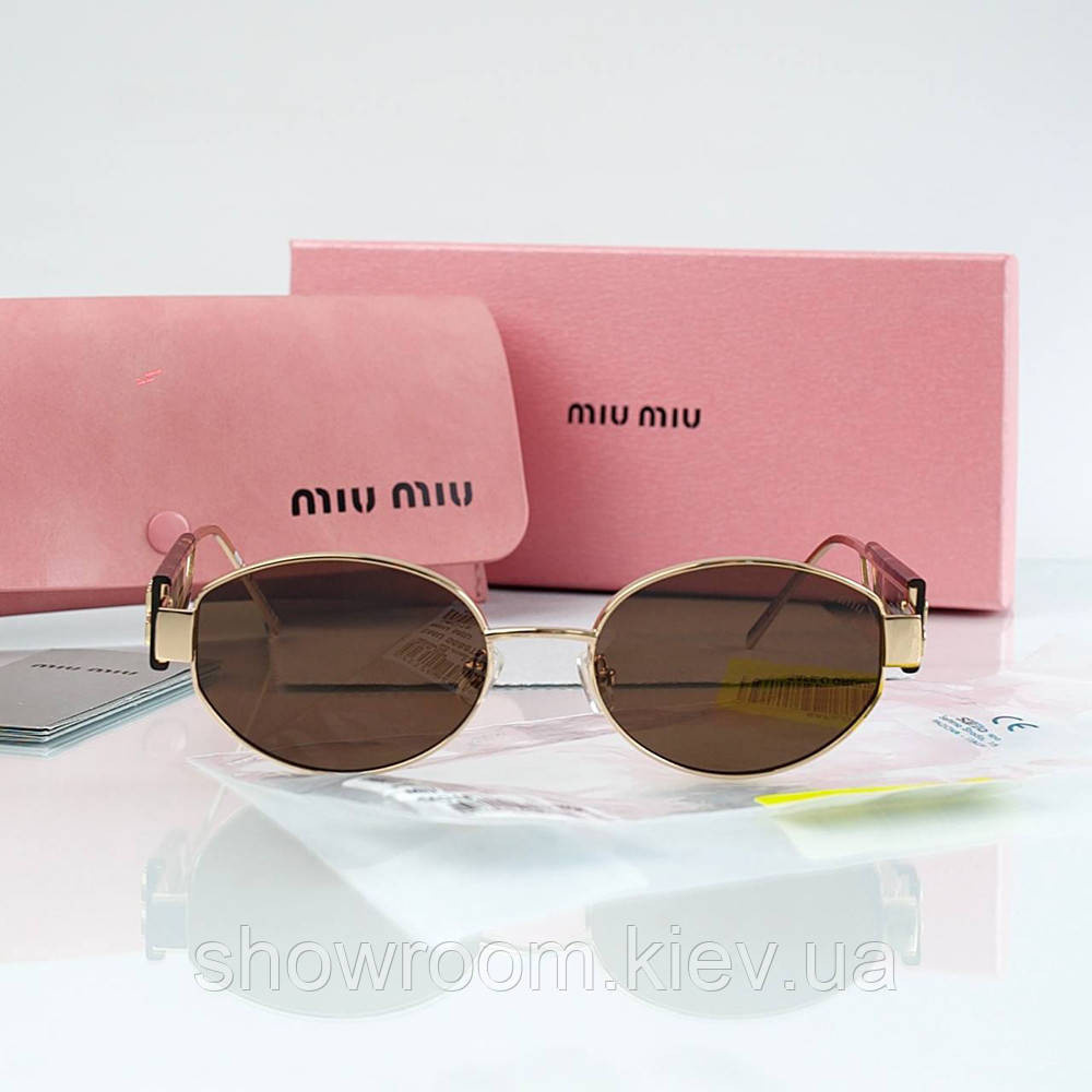 Женские овальные солнцезащитные очки Miu Miu 5688 LUX Киев - изображение 2