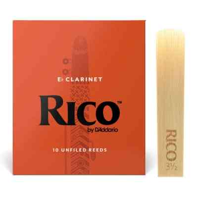Тростина для кларнета D&apos;Addario Rico - Eb Clarinet #3.5 - 10 Pack (RBA1035) Вінниця