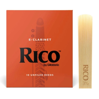 Тростина для кларнета D&apos;Addario Rico - Eb Clarinet #3.5 - 10 Pack (RBA1035) Вінниця - фото 1