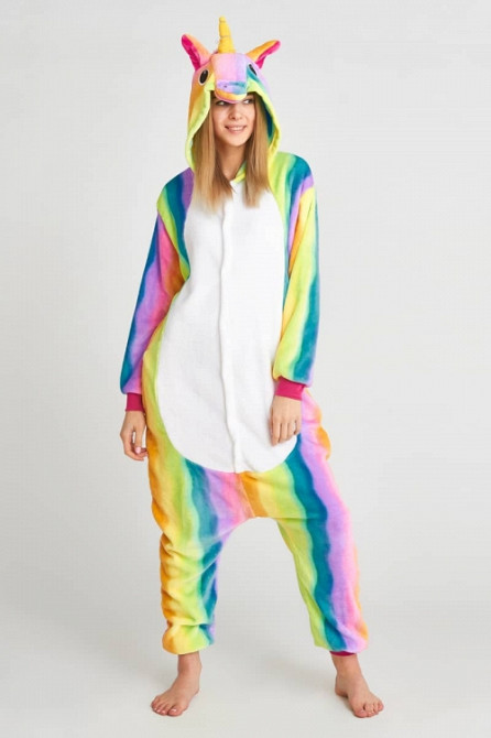 Піжама кігурумі райдужний єдиноріг S (висота 140-150см) Вінниця - фото 1