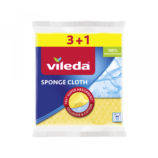 Салфетки влаговпитывающие Vileda, 3+1 шт. Киев - изображение 1