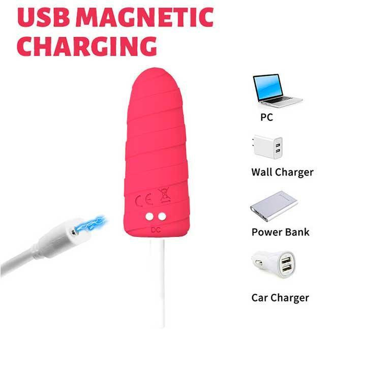 Вібратор "Морозиво" 10X Popsicle Vibrator USB - Рожевий - Вібратори Вінниця - фото 2