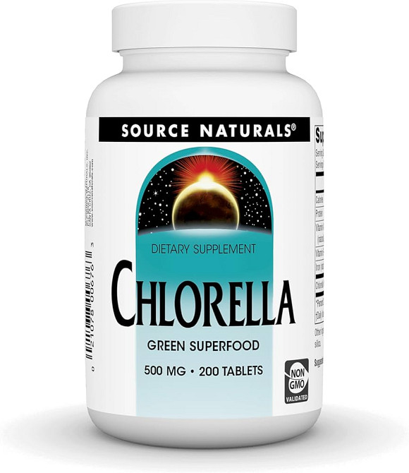 Хлорелла Source Naturals Chlorella, 200 Tablets Луцк - изображение 1