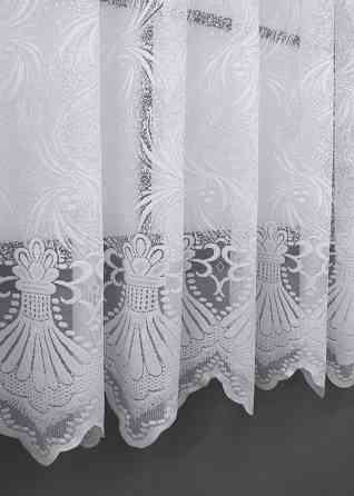 Тюль жакард VR-Textil № 854т Арка на кухню колір білий 200х160 см (53-0271) Київ