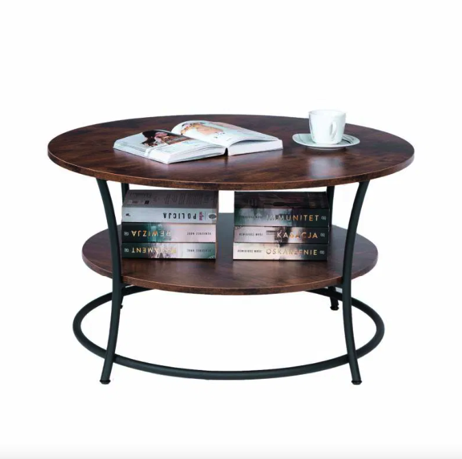 Журнальний столик Leobert Vasagle 80 x 80 x 45см в стилі Loft Київ - фото 4