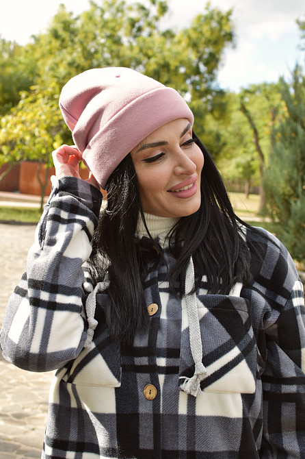 Женская зимняя шапка на флисе Фрезовый Киев - изображение 1