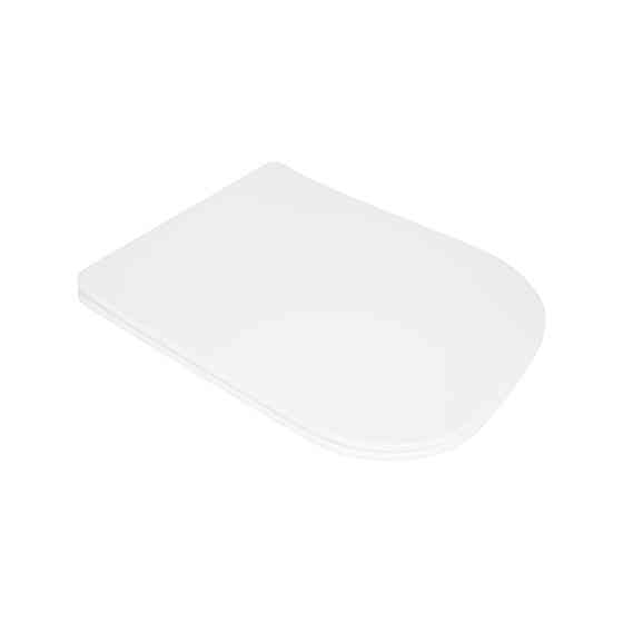 Сидіння для унітаза Qtap (Stork, Aquarius 630) 420x336x22 мм, White, з мікроліфтом, Slim Duroplast, Quick Release QTSC179W49263 Київ