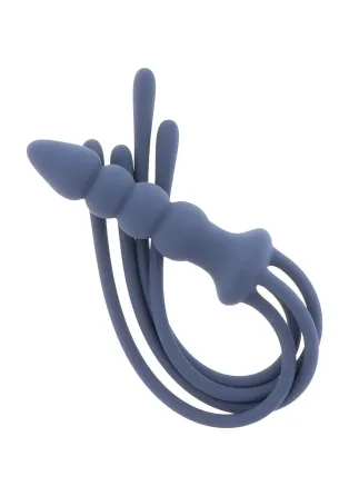 Кнут с держателем в виде анальной пробки Taboom Silicone Supreme, синий Sex Aura Киев