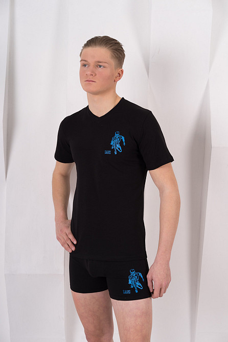 Футболка чоловіча Lans 12/030 XXL, Чорний Київ - фото 1