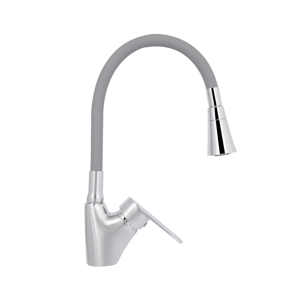 Смеситель для кухни Lidz Tani 007F3 с гибким изливом (k40) LDTAN007F3GCR31869 Chrome/Grey Киев - изображение 14