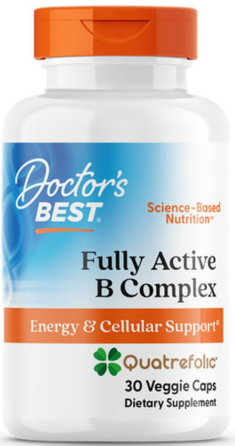 Комплекс вітамінів В + С Doctors Best Fully Active B Complex 30 капс Київ