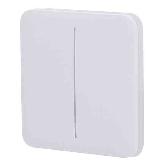 Кнопка Ajax SoloButton (2-gang) white для двоклавішного вимикача Київ