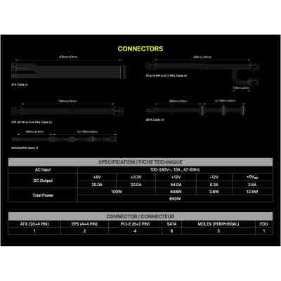 Блок питания MSI 650W (MAG A650GL) Винница