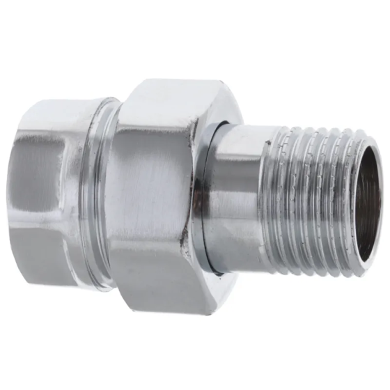 Згін американка (хром) 1/2 "прямий Koer KR.341.chr (KR2702) Київ