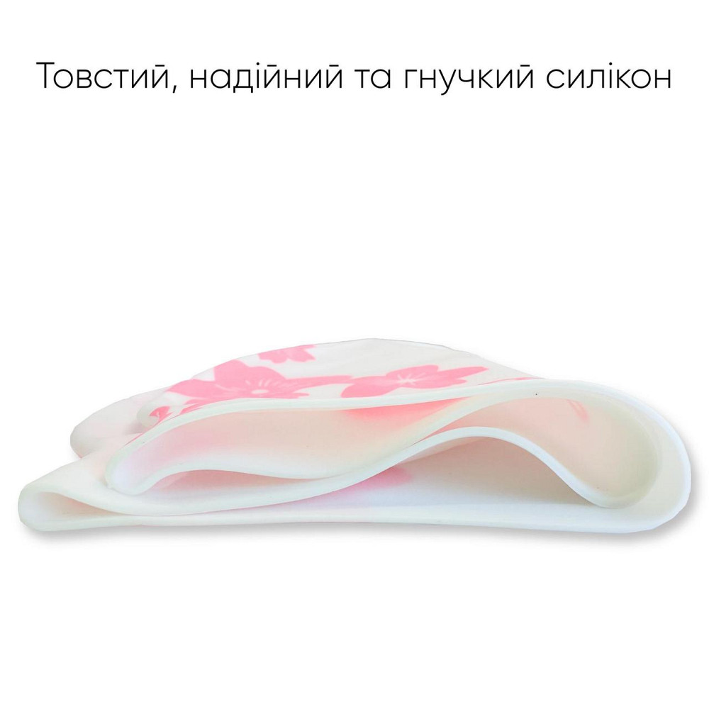 Доросла Шапочка для плавання Renvo Selva Уні Білий Рожевий OSFM (2SC500-0305) Киев - изображение 3