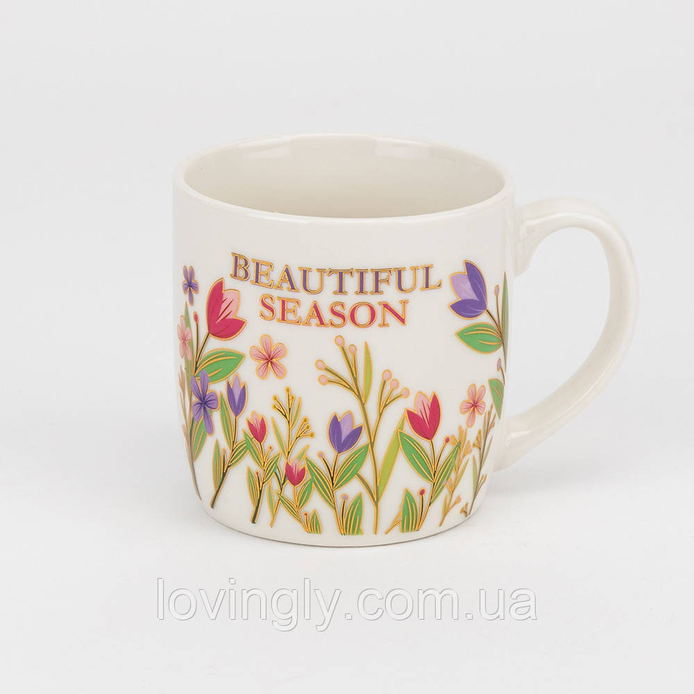 Подарочная чашка с блюдцем и ложкой - цветочный дизайн, яркая коробка, универсальный подарок женщине, маме, подруге Ирпень - изображение 14