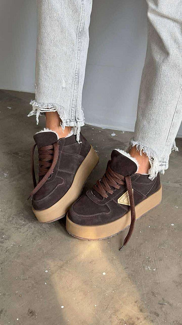 Molly Кросівки жіночі MOLLY 876 коричневі (зима, замша натуральна) (5653) 39 Коломыя - изображение 1