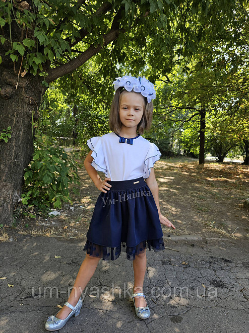Комплект школьной формы блузка короткий рукав и красивая юбка 116-140 Кривой Рог - изображение 3