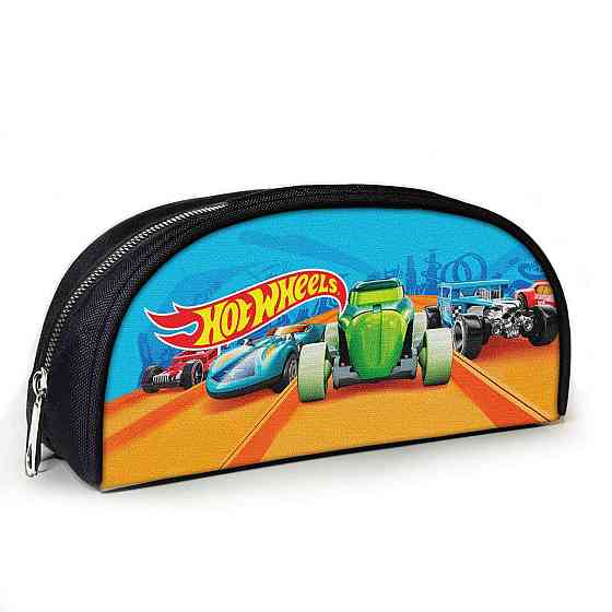 Пенал шкільний з принтом Hot Wheels 23х10х8 см дитячий для хлопчика (3962) Київ