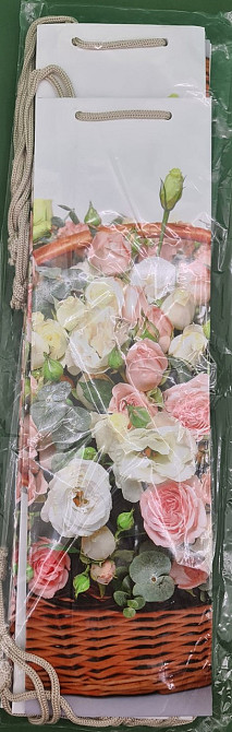 Пакет бумажный подарочный под бутылку  12/9/36(артBUT-46) (12 шт) Харьков - изображение 2