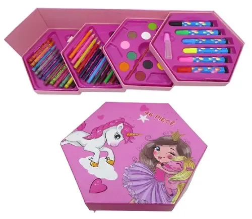 Набор для рисования 46 предметов / Детский набор художника / Набор для детского творчества Коломыя