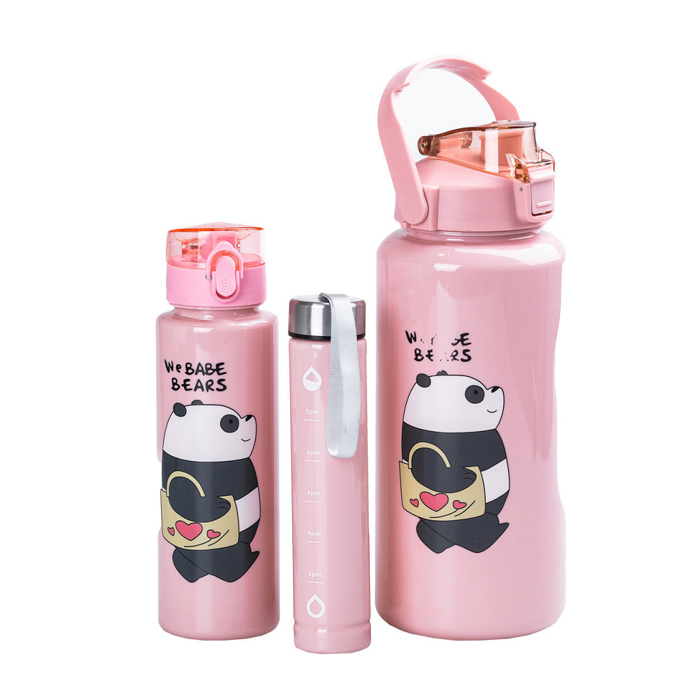 Набор бутылок Панда с поилкой и ручкой, 3 шт. Киев - изображение 1