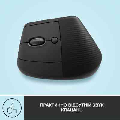 Мишка Logitech Lift Left Vertical Ergonomic Wireless/Bluetooth Graphite (910-006474) Вінниця