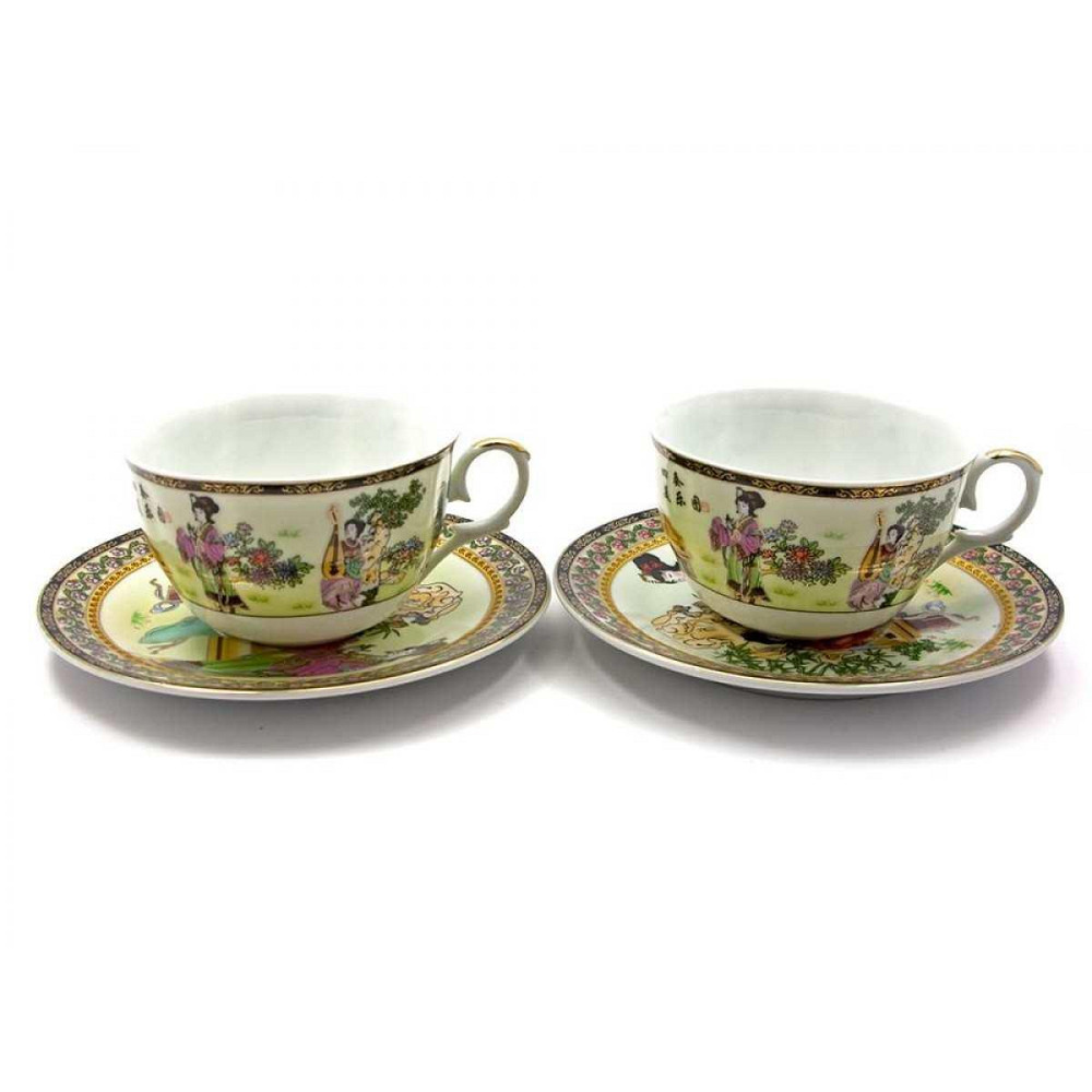 Сервиз для чая фарфоровый Девушки Киев - изображение 1