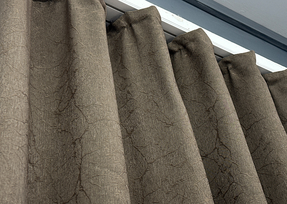 Комплект коротких штор VR-Textil Жакард Viva Marmo № 1782ш Какао 130х170 см 2 шт (35-0370) Київ - фото 8