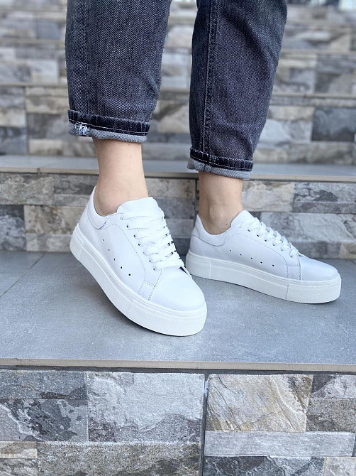 SLATURI Кеди жіночі SLATURI 151 білі (весна-осінь, шкіра натуральна) (4306) Коломыя - изображение 8