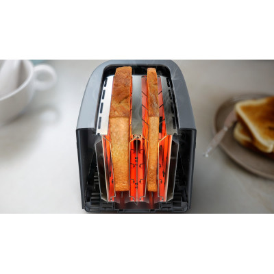 Тостер Philips Essentials Collection 650Вт, пластик, темно-сірий (HD2510/90) Винница - изображение 6